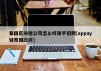 泰国区块链公司怎么样知乎招聘[appay链泰国政府]